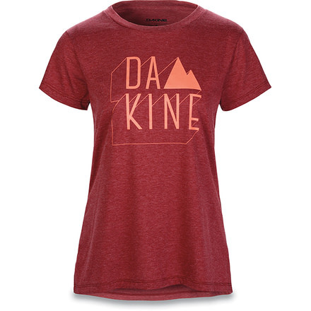 Dakine WomenS Da Mtn S-S Tech T, HEATHER BURGUNDY, XS, 10001872-ETE-XS