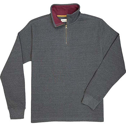Dakota Grizzly Quinton Half Zip Flannel - Men's, Extra Large, Charcoal, D1201XL