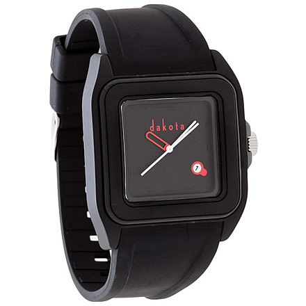 Dakota Watches Retro Jelly, Black Dial &amp; PU Band 2125-6