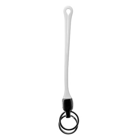 Dakota Watches Rubber Slip Thru Keyholder, White 2048-0