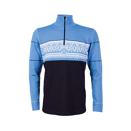 Dale of Norway Rondane Sweater - Mens, Navy / White / Sky Blue, Extra Large, 92691-H-XL