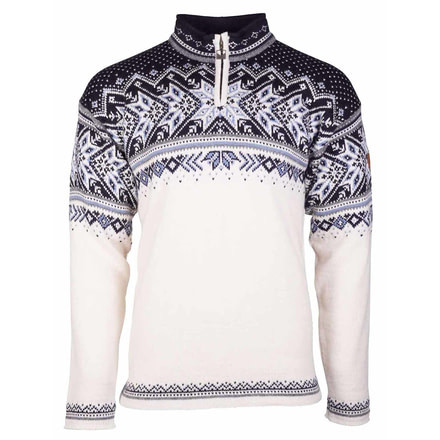 Dale of Norway Vail Sweater, Off White/Smoke/Midnight Navy/Navy/Blue Shadow, Extra Large, 90331-A-XL