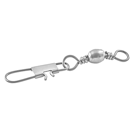 Danielson Barrel Swivel w/Interlock Snap, Size 10, Nickel, 7/Pack, 2500SPNK-10