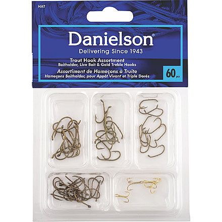 Danielson Hook Assortment, Trout, 60 Piece, HAT