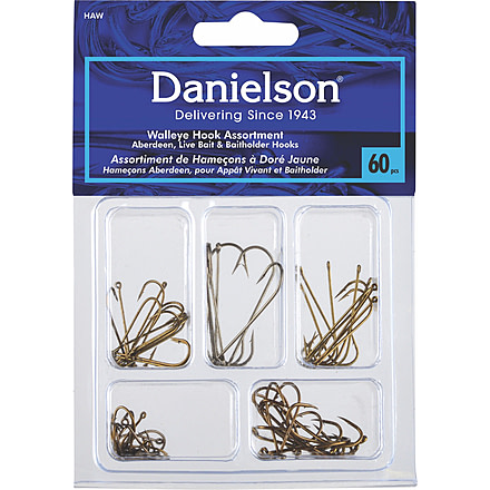 Danielson Hook Assortment, Walleye, 60 Piece, HAW
