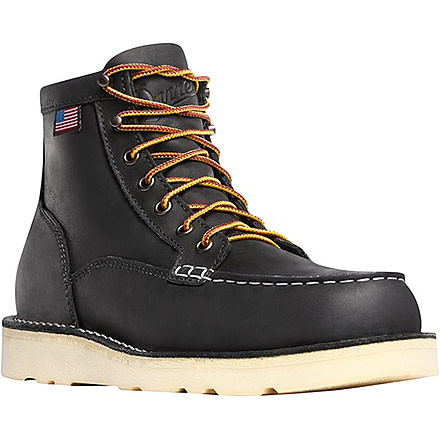 Danner Bull Run Moc Toe 6in Steel Toe Boots, Black, 9EE, 15569-9EE