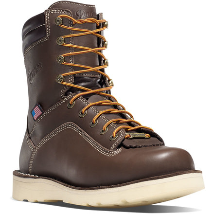 Danner Quarry USA 8in Wedge Alloy Toe Boots, Brown, 9D, 17329-9D