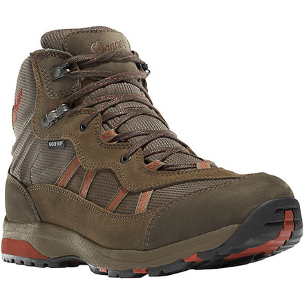 Danner St. Helens Mid Hiking Boot - Men's-Brown/Red-Medium-8