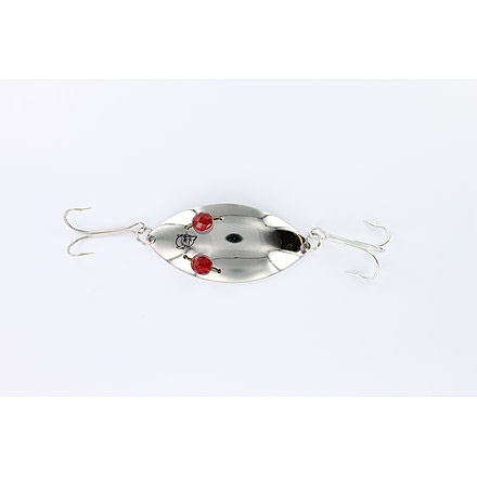 Dardevle Red Eye Wiggler Spoon 3in, 1oz, Nickel, 8822