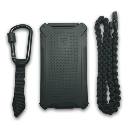 Dark Energy Poseidon Portable Charger and Light-Black