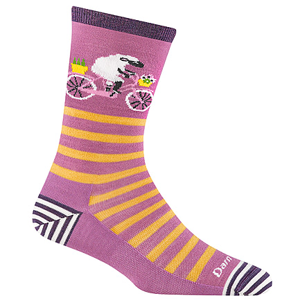 Darn Tough Animal Haus Crew Lightweight Socks - Womens, Lilac, Large, 6037-LILAC-L-DARN
