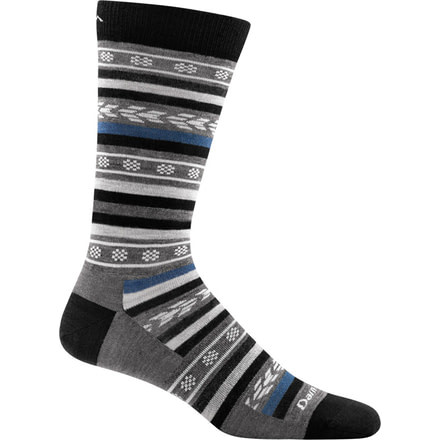 Darn Tough Brogue Crew Light Sock - Mens, Black, Medium, 1695-BLACK-M-DARN