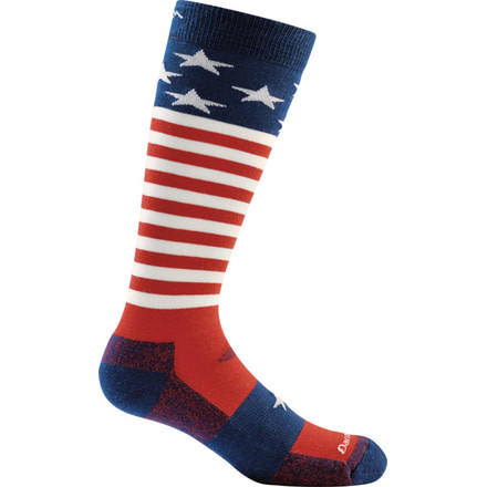 Darn Tough Captain Stripes Jr. Over-the-Calf Light Sock - Kids, Stars And Stripes, Small, 1846-STARS-N-STRIPES-S
