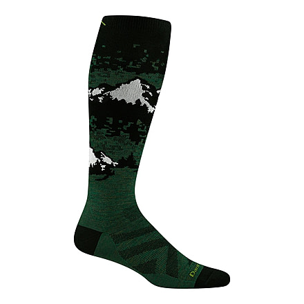 Darn Tough Cold Smoke OTC Lightweight Socks - Mens, Moss, X-Large, 8051-MOSS-XL-DARN