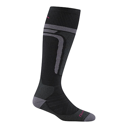 Darn Tough Edge Thermolite OTC Midweight with Cushion w/ Padded Shin Socks - Womens, Black, Large, 8059-BLACK-L-DARN