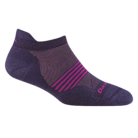 Darn Tough Element No Show Tab Lightweight Running Socks - Womens, Blackberry, Small, 1112-BLACKBERRY-S-DARN
