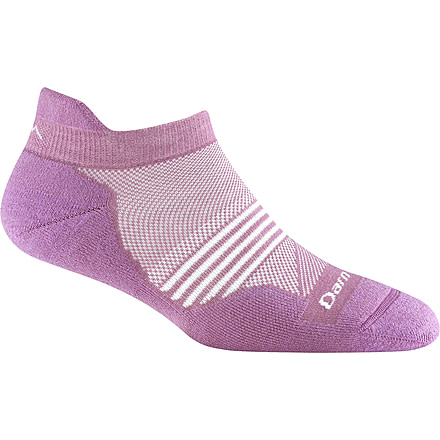 Darn Tough Element No Show Tab Lightweight w/ Cushion Socks - Womens, Violet, Small, 1112-VIOLET-S-DARN