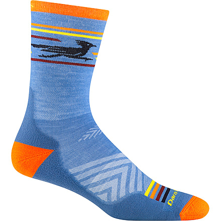 Darn Tough Frontrunner Micro Crew Ultra-Lightweight with Cushion Shoes - Mens, Surf, Large, 1062-SURF-L-DARN