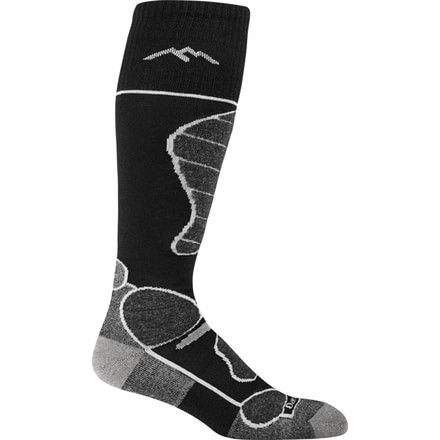 Darn Tough Function 5 Over-the-Calf Padded Cushion Sock - Mens, Black, Medium, 1811-BLACK-M-DARN