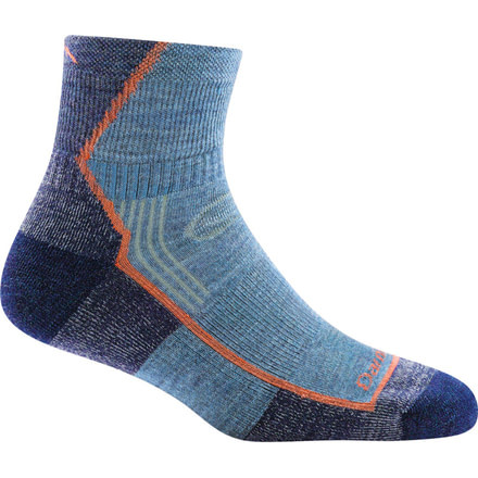 Darn Tough Hiker 1/4 Cushion Sock - Womens, Denim, Medium, 1958-DENIM-M-DARN