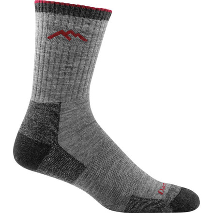 Darn Tough Hiker Micro Crew Cushion Sock - Mens, Chocolate, Large, 1466-CHOCOLATE-L-DARN