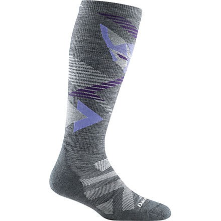 Darn Tough Juniper OTC Midweight Sock with Cushion, Female, Gray, Large, 8012-GRAY-L-DARN