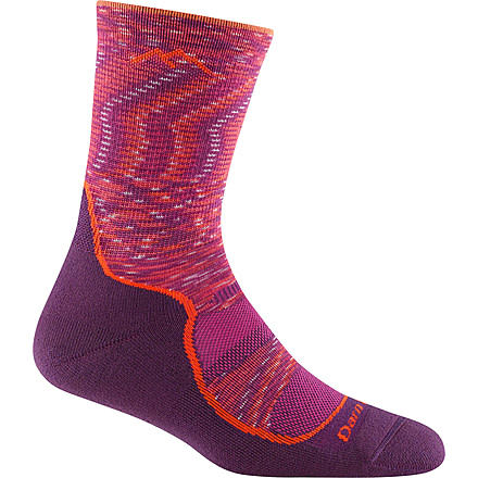 Darn Tough Light Hiker Micro Crew Lightweight w/ Cushion Socks - Womens, Lunar Pink, Small, 1967-LUNAR-PINK-S-DARN