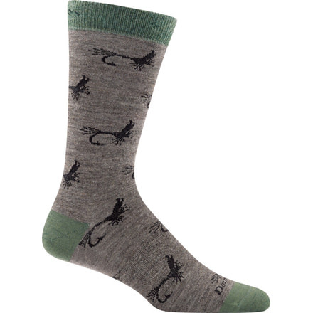 Darn Tough McFly Crew Light Sock - Men's, Taupe, Medium, 1671_TAUPE_M_DARN