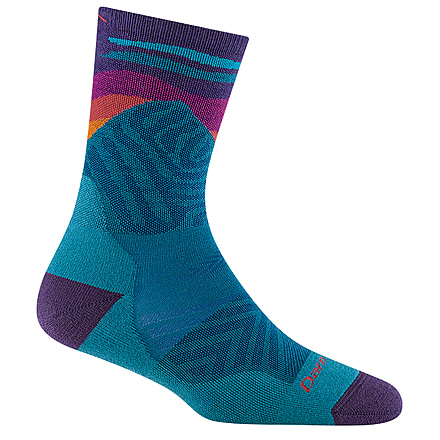 Darn Tough Mirnavated Micro Crew Ultra-Lightweight Socks w/Cushion - Womens, Cascade, Medium, 1067-CASCADE-M-DARN
