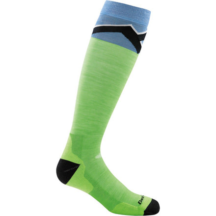 Darn Tough Mountain Top Over-the-Calf Cushion Sock - Kids, Green, Small, 1877-GREEN-S-DARN