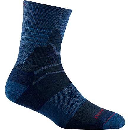 Darn Tough Pinnacle Jr. Micro Crew Lightweight Sock with Cushion, Kids, Blue, Large, 3026-BLUE-L-DARN