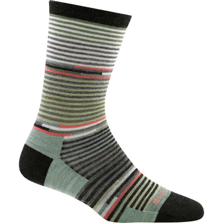 Darn Tough Pixie Crew Light Sock - Womens, Black, Medium, 1692-BLACK-M-DARN
