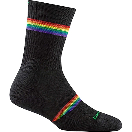 Darn Tough Prism Jr. Crew Lightweight Sock - Kids, Black, Medium, 3031-BLACK-M-DARN