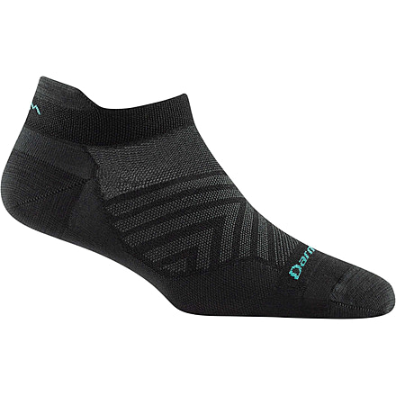 Darn Tough Run No Show Tab Ultra-Lightweight Running Sock - Womens, Black, Medium, 1043-BLACK-M-DARN