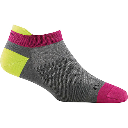 Darn Tough Run No Show Tab Ultra-Lightweight Running Sock - Womens, Gray, Medium, 1043-GRAY-M-DARN