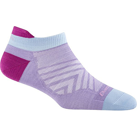 Darn Tough Run No Show Tab Ultra-Lightweight Sock - Womens, Lavender, Small, 1043-LAVENDER-S-DARN