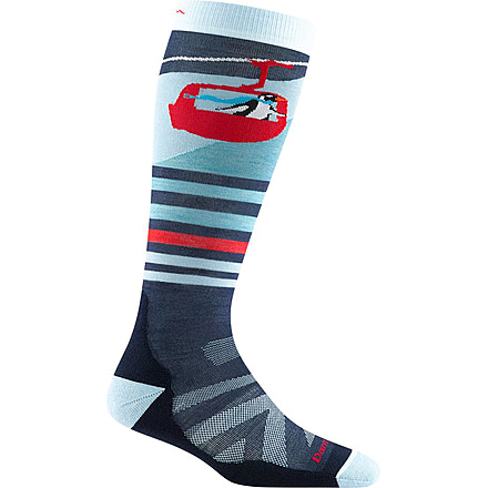Darn Tough Skipper OTC Midweight w/ Cushion Socks - Kids, Glacier, Large, 3803-GLACIER-L-DARN