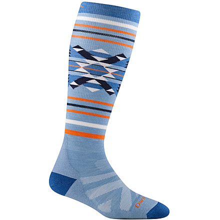 Darn Tough Snowscape OTC Lightweight With Cushion - Womens, Bluebird, Small, 8047-BLUEBIRD-S-DARN