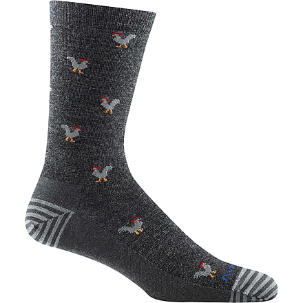 Darn Tough Strut Crew Lightweight Sock - Mens, Charcoal, Medium, 6060-CHARCOAL-M-DARN