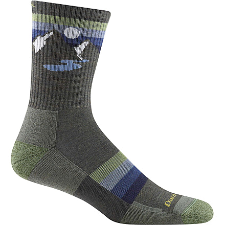 Darn Tough Sunset Ridge Micro Crew Lightweight Hiking Sock - Mens, Forest, Medium, 1997-FOREST-M-DARN