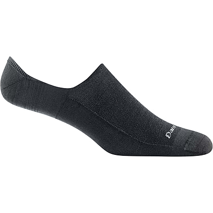 Darn Tough Topless Solid No Show Hidden Lightweight Sock - Mens, Black, Medium, 6055-BLACK-M-DARN
