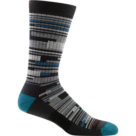 Darn Tough Urban Block Light Cushion Sock - Mens, Black, Medium, 1697-BLACK-M-DARN
