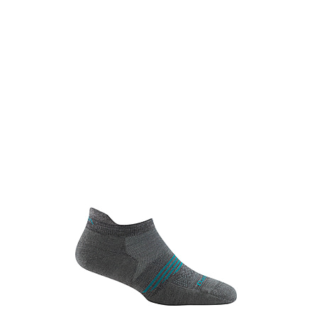 Darn Tough Element No Show Tab Lightweight with Cushion Socks - Women's, Gray, Medium 1106-GRAY-M-DARN