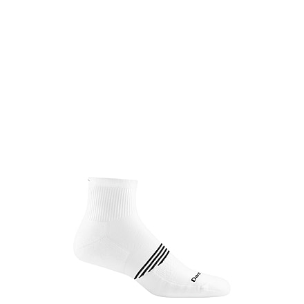 Darn Tough Element Quarter Lightweight with Cushion Socks - Men's, White, Medium 1102-WHITE-M-DARN