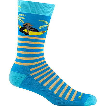 Darn Tough Wild Life Crew Lightweight with Cushion Shoes - Mens, Ocean, X-Large, 6096-OCEAN-XL-DARN