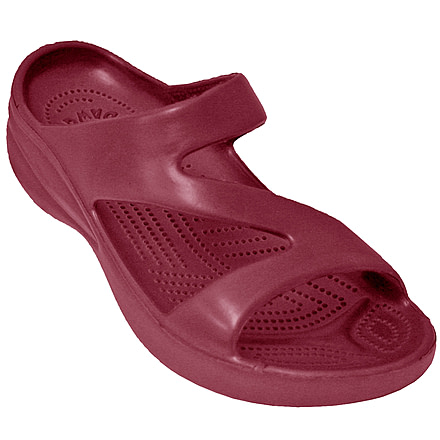DAWGS Womens Z Sandal, Burgundy, 5