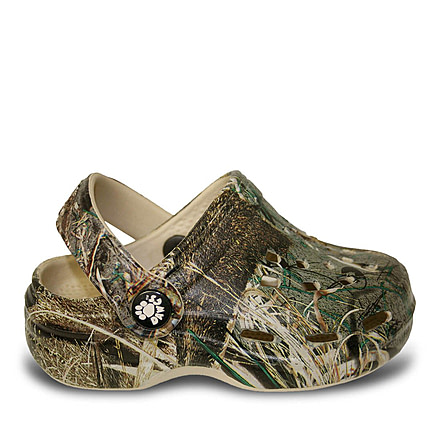 Dawgs Mossy Oak Beach Clogs - Kids, Duck Blind, 12 US, MOBC.U.K.DB.0012
