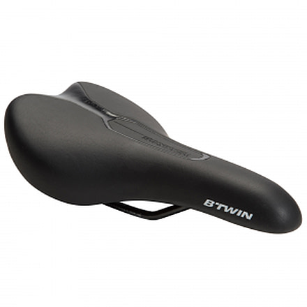 Decathlon Assurance Sports Btwin 100 Comfort Sport Bike Seat Cycle Parts - Mens, Base Color, 3608409918345