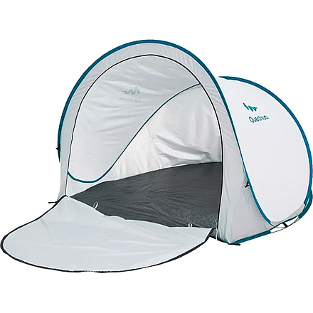 Decathlon Quechua Pop-up Camping Beach Shelter Cool &amp; Blackout, White, XL, 4006567
