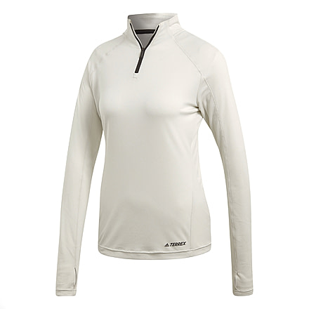 Demo, Adidas Terrex Tracerocker 1/2 Zip Jacket - Women's, Raw White, Small, DT4191-S-100